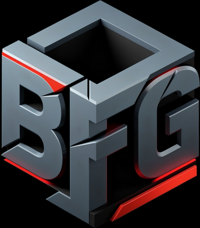 The metallic BFG brand logo with red accents